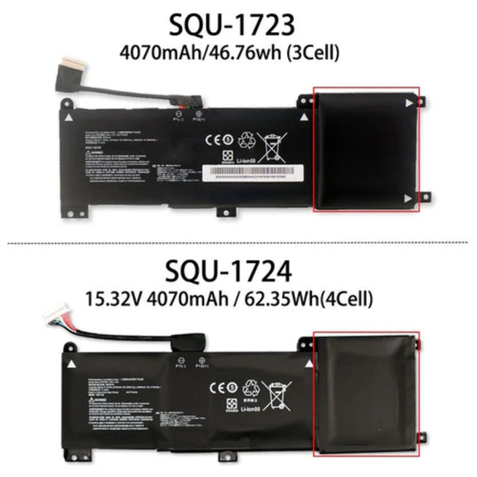 [SQU-1724] Gigabyte AORUS 15-X9 15-W9 15-WA 15-XA 15-SA Replacement Battery - Polar Tech Australia