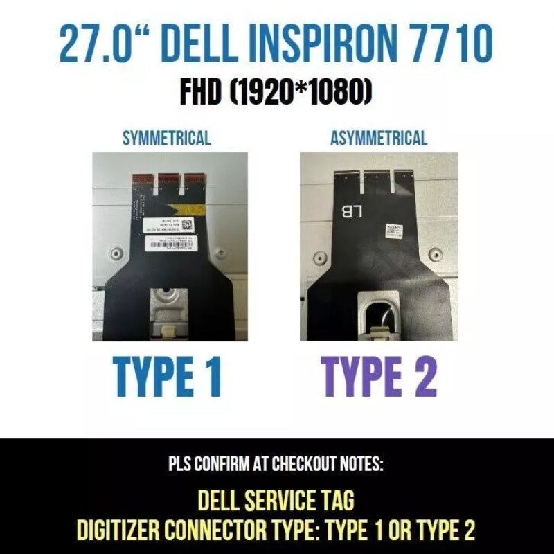 Cargue la imagen en el visor de la galería, Dell Inspiron 27 inch 7790 9900 7780 7770 MV270FHM-N30 AIO - Laptop LCD Display Touch Screen Digitizer Panel Assembly
