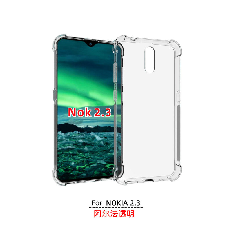 Cargue la imagen en el visor de la galería, Nokia 2.3 - AirPillow Cushion Transparent Soft Clear TPU Four Corners Protective Case
