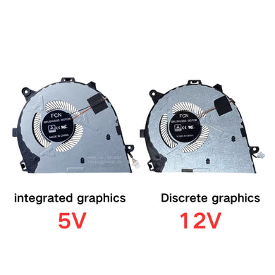 Lenovo IdeaPad 5-14IIL05 AIR-14ARE 5V 12V MX350 FM9M FM9L Series - CPU & GPU Cooling Fan Replacement Parts