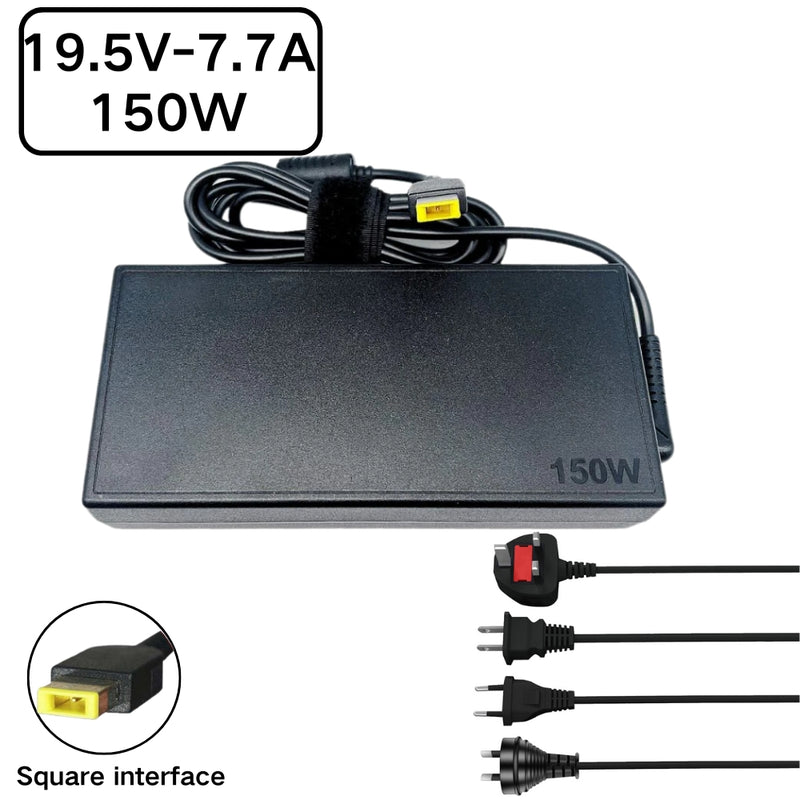 Chargez l&#39;image dans la visionneuse de la galerie, [19.5V-7.7A/150W][Yellow Square] Lenovo Yoga AIO 7-27ARH6 IdeaCentre AIO 5-24IOB6 AC Power Supply Adapter Charger
