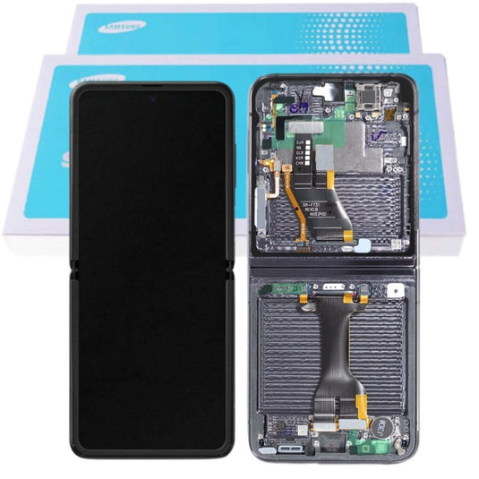 [Samsung Service Pack] Samsung Galaxy Z Flip 5 5G (SM-F731) Conjunto de pantalla táctil LCD con marco