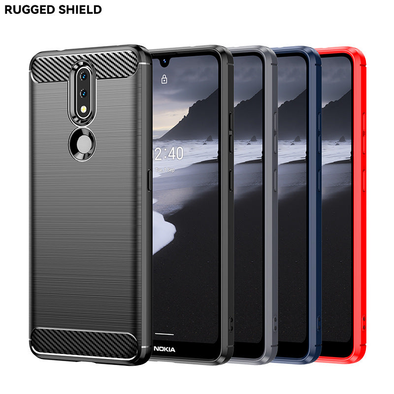 Load image into Gallery viewer, Nokia 2/2V/2.1/2.2/2.3/2.4 - Shield Shockproof Rugged Heavy Duty Case With 2PC 9HD Tempered Glass Screen Protector
