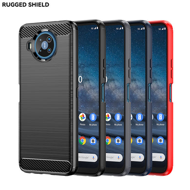 Nokia 8/8.1/8 Sirocco/8 V 5G UW/8.3 5G - Shield Shockproof Rugged Heavy Duty Case With 2PC 9HD Tempered Glass Screen Protector