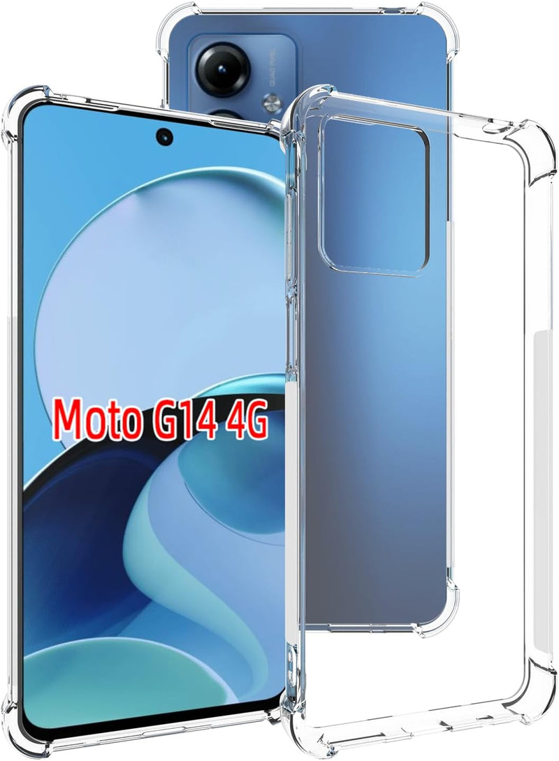 Load image into Gallery viewer, Motorola Moto G14 - AirPillow Cushion Transparent Soft Clear TPU Four Corners Protective Case
