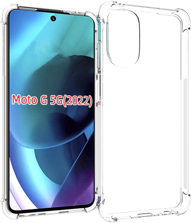 Cargue la imagen en el visor de la galería, Motorola Moto G 2022 - AirPillow Cushion Transparent Soft Clear TPU Four Corners Protective Case
