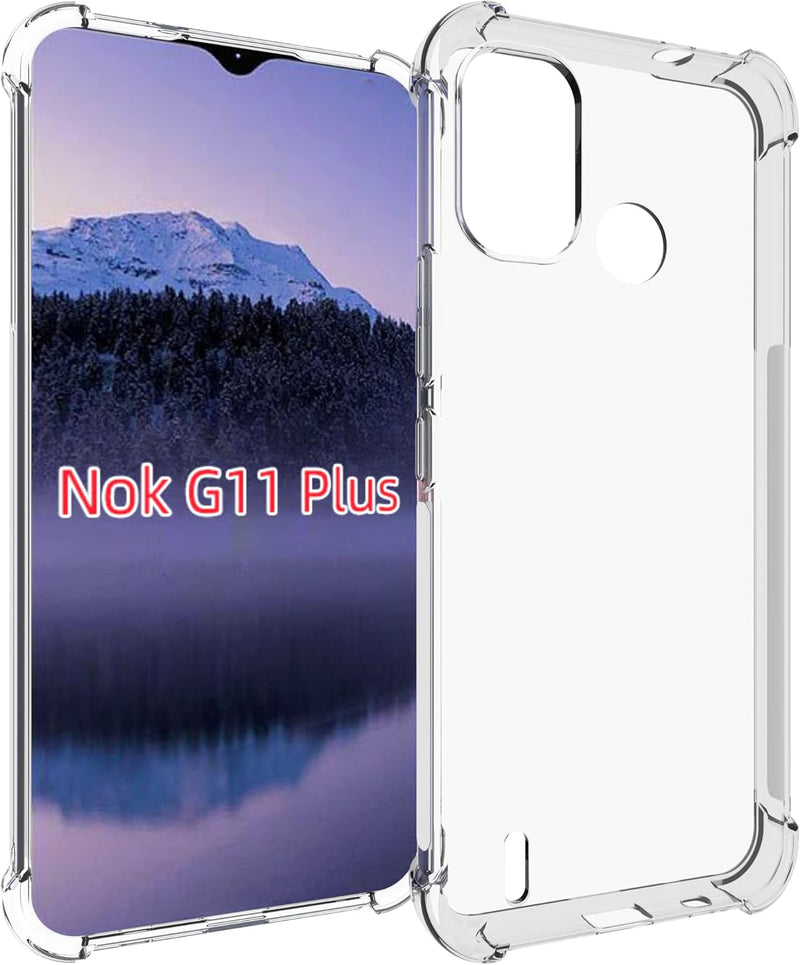 Cargue la imagen en el visor de la galería, Nokia G11 Plus - AirPillow Cushion Transparent Soft Clear TPU Four Corners Protective Case
