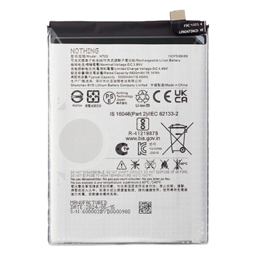 [NT03] Nothing CMF Phone 1/Nothing Phone (2a) Plus - Replacement Battery