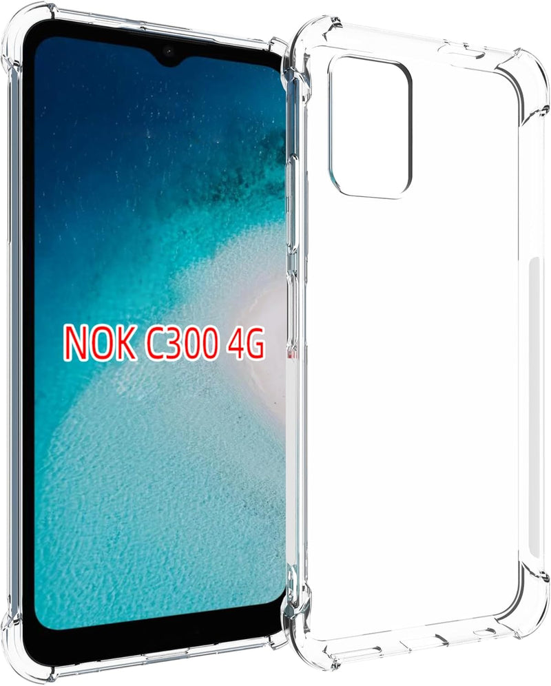 Chargez l&#39;image dans la visionneuse de la galerie, Nokia C300 - AirPillow Cushion Transparent Soft Clear TPU Four Corners Protective Case
