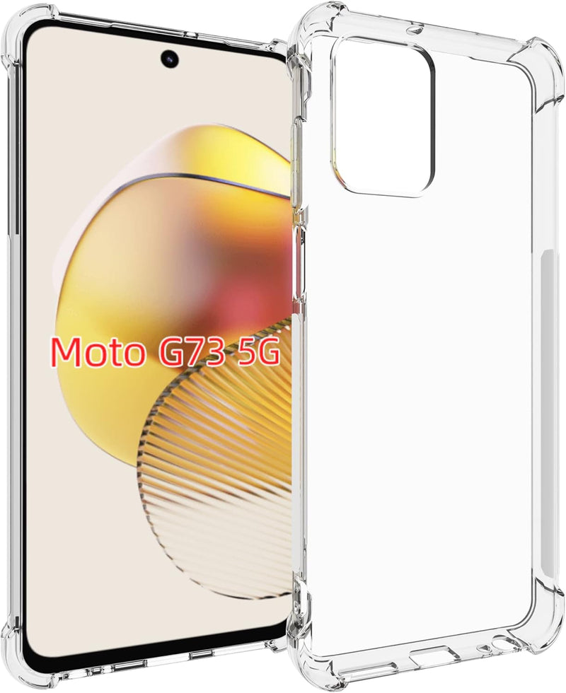 Cargue la imagen en el visor de la galería, Motorola Moto G73 - AirPillow Cushion Transparent Soft Clear TPU Four Corners Protective Case
