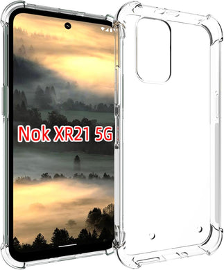 Nokia XR21 - AirPillow Cushion Transparent Soft Clear TPU Four Corners Protective Case