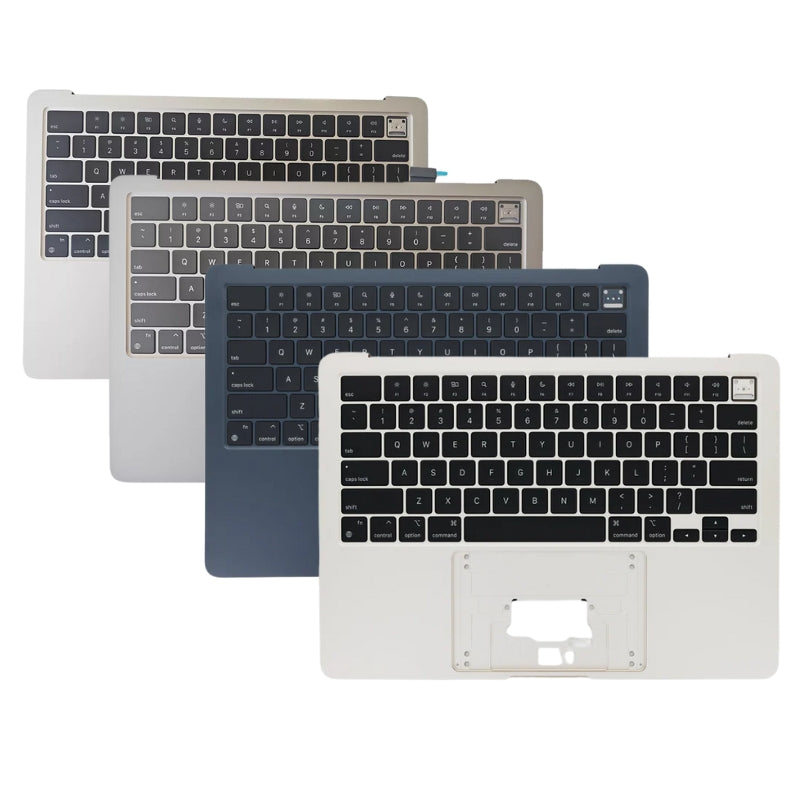 Chargez l&#39;image dans la visionneuse de la galerie, MacBook Air M2 A2681 (année 2022) - Clavier avec boîtier de cadre, repose-mains, assemblage de disposition américaine
