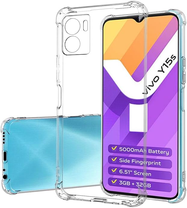 Load image into Gallery viewer, Vivo Y01/Vivo Y15s 2021 - AirPillow Cushion Transparent Soft Clear TPU Four Corners Protective Case
