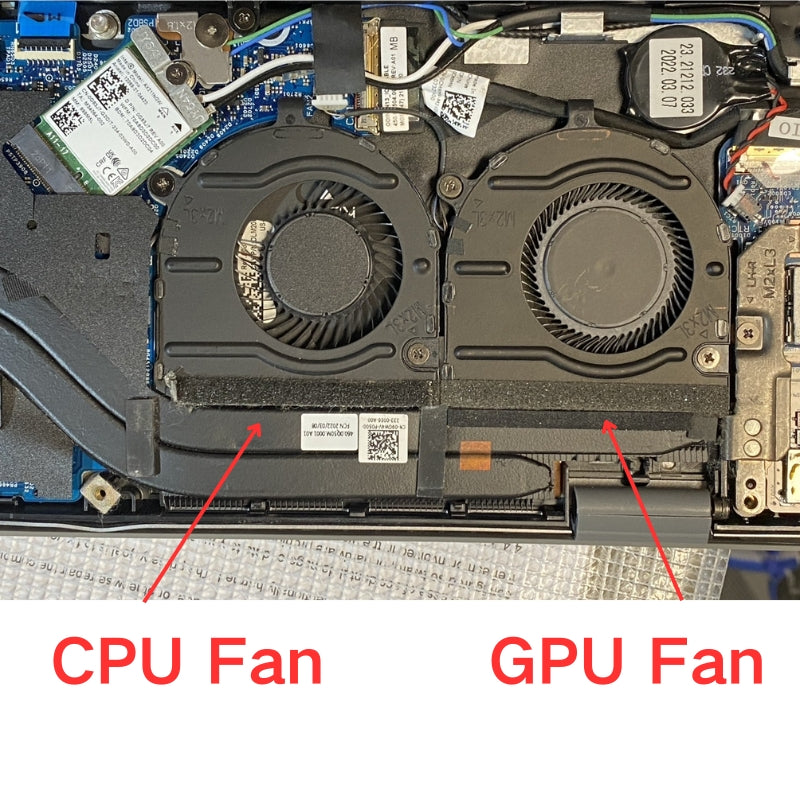 Chargez l&#39;image dans la visionneuse de la galerie, Dell Vostro Inspiron 13 Pro 5320 5325 5330 P156G P156G001 - Laptop CPU &amp; GPU Cooling Fan - Polar Tech Australia
