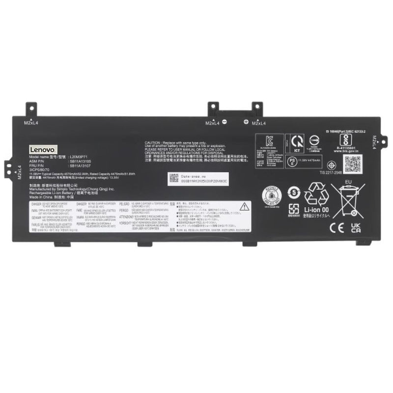 Cargue la imagen en el visor de la galería, [L20M3P71] Lenovo ThinkPad X13 Yoga GEN 2-20W8000EUK/2-20W8000JEE Replacement Battery - Polar Tech Australia
