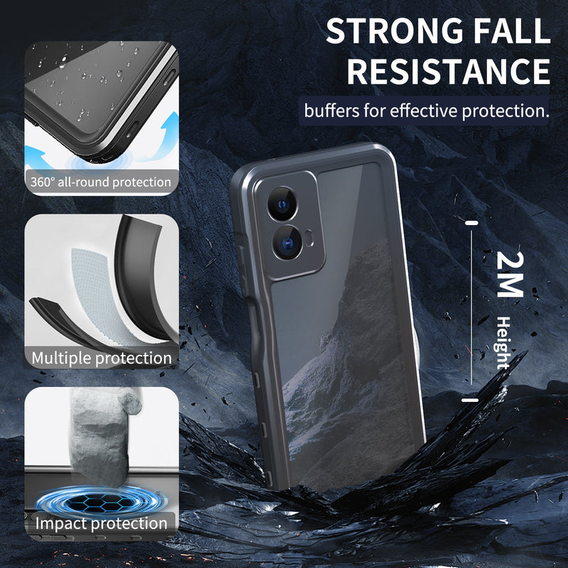 Chargez l&#39;image dans la visionneuse de la galerie, [A-Series] Motorola Moto G 5G (2024) - Redpepper Full Covered Waterproof Heavy Duty Tough Armor Case
