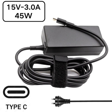 [45 W] [Type-C] Adaptateur de voyage pour chargeur de voyage mural CA pour ordinateur portable HP USB C