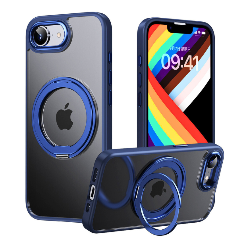 Cargue la imagen en el visor de la galería, [Magsafe Compatible][360° Rotating Stand] Apple iPhone 16e Matte Shockproof Essentials Series Case
