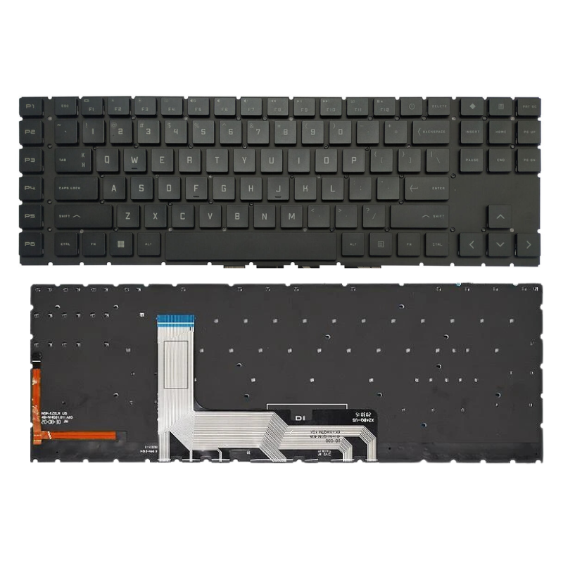 Chargez l&#39;image dans la visionneuse de la galerie, HP TPN-Q236 TPN-Q265 TPN-Q267 TPN-Q238 TPN-Q281 15-EN 15-EK 16-B 16-N 16-C Series - Laptop Keyboard With Back Light US Layout
