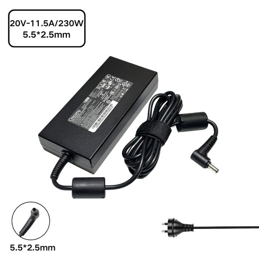 [20V-11.5A/230W][5.5*2.5] MSI GS66 GS76 WS66 WS76 Msi Creator 15 17 Laptop AC Power Supply Adapter Charger