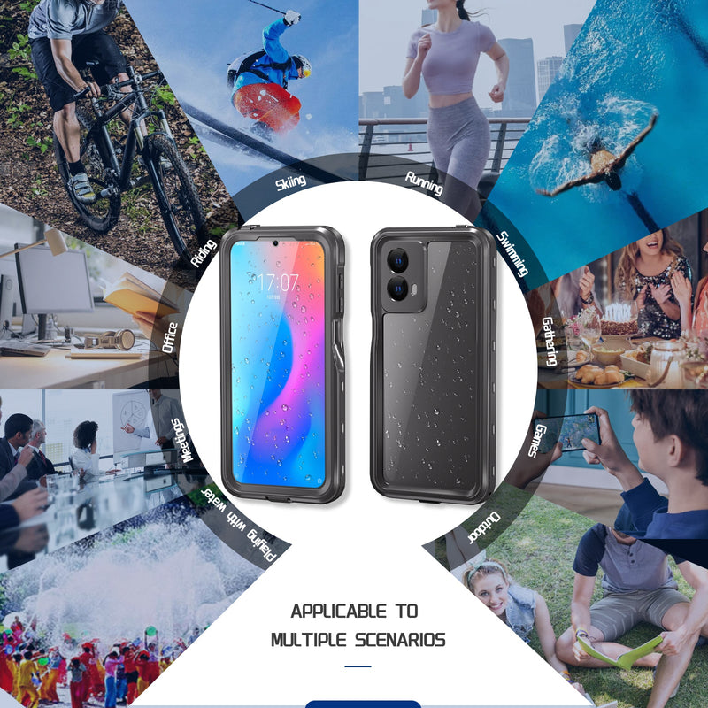 Chargez l&#39;image dans la visionneuse de la galerie, [A-Series] Motorola Moto G 5G (2024) - Redpepper Full Covered Waterproof Heavy Duty Tough Armor Case
