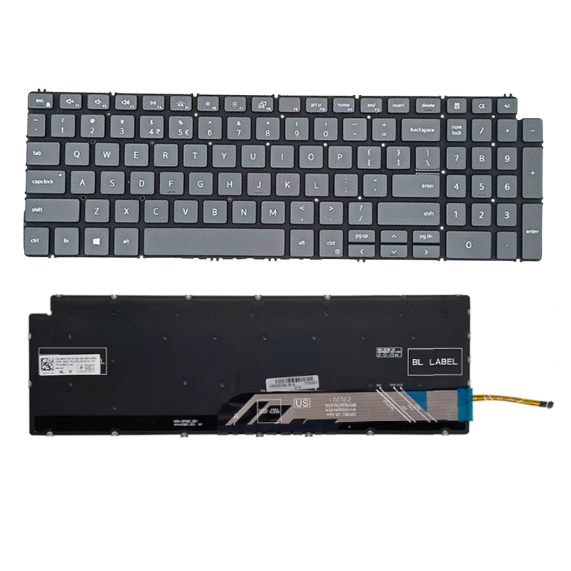 Cargue la imagen en el visor de la galería, DELL Vostro 15-5590 5501 5502 5591 5594 7500 7501 P83F Series - Laptop Keyboard With Back Light US Layout
