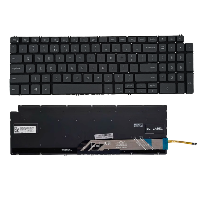 Cargue la imagen en el visor de la galería, DELL Vostro 15-5590 5501 5502 5591 5594 7500 7501 P83F Series - Laptop Keyboard With Back Light US Layout
