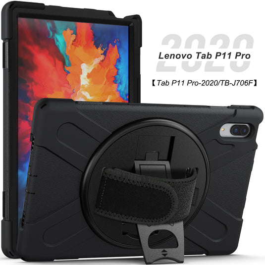 Lenovo Tab P11 Pro 2020 11.5" Inch Tablet (TB-J706 & TB-J716) 360 Rotation Heavy Duty Kid Friendly Handle Case - Polar Tech Australia