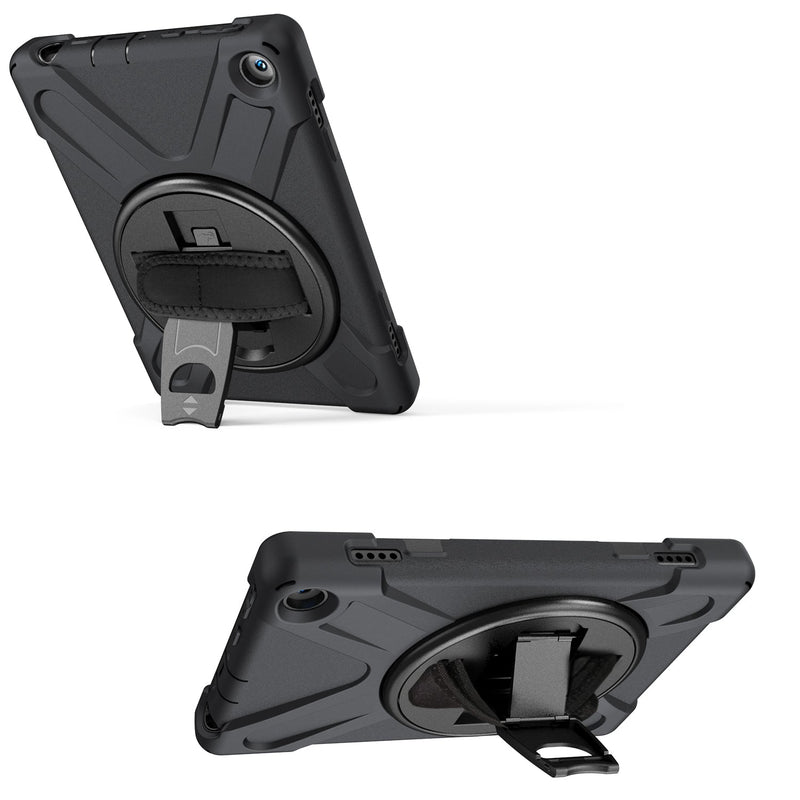 Chargez l&#39;image dans la visionneuse de la galerie, Amazon Kindle Fire 8 2020 Heavy Duty 360 Degree Rotate Stand Hand Strap Case - Polar Tech Australia
