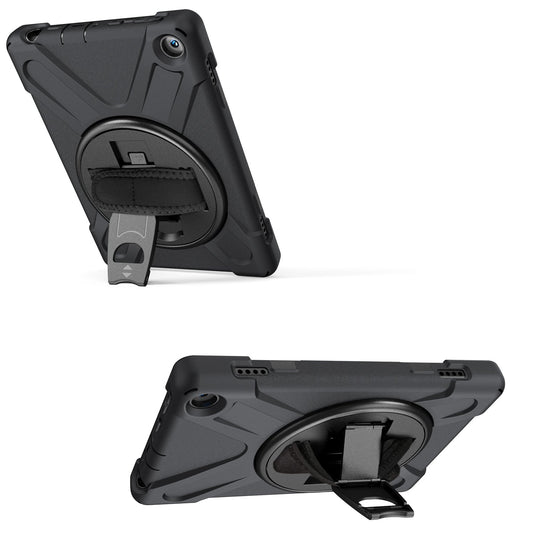 Amazon Kindle Fire 8 2020 Heavy Duty 360 Degree Rotate Stand Hand Strap Case - Polar Tech Australia