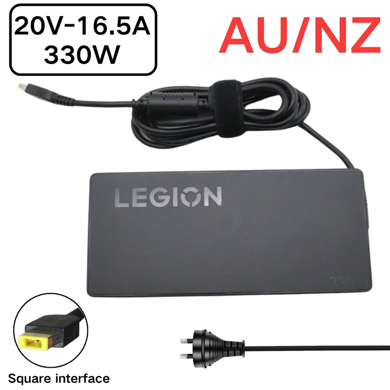 Cargue la imagen en el visor de la galería, [20V-16.5A/300W][Yellow Square] Lenovo Legion Pro 7 16IRX8H 9 16IRX8 Laptop AC Power Supply Adapter Charger
