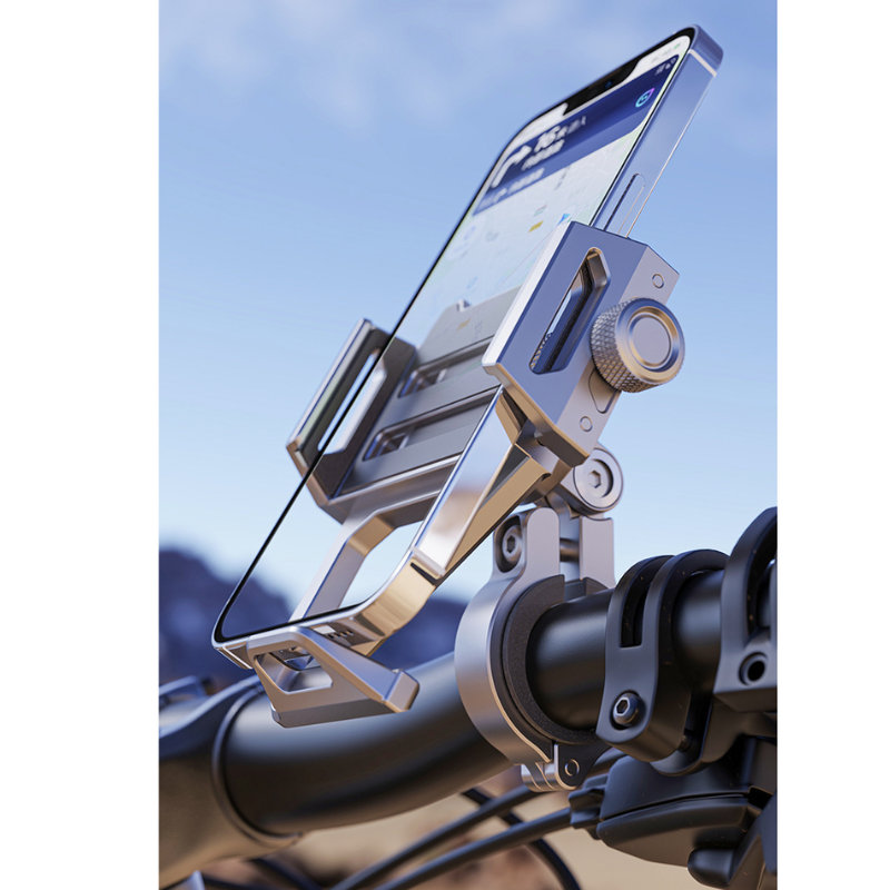 Load image into Gallery viewer, [Z05] Boneruy Motorcycle Phone Mount – Anti-Shock Navigation Holder Bicycle Phone Stand
