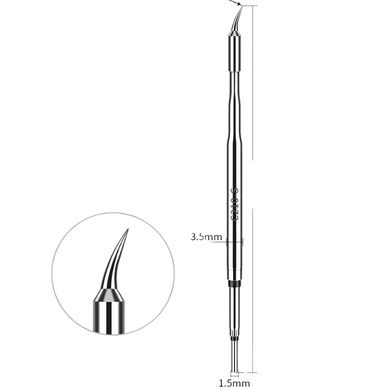 [LXZ924211] C210 Soldering Iron Tip Replacement Compatible with JBC T26 Soldering Station Handle, Soldering Iron, Soldering Bent Tip Knife Head