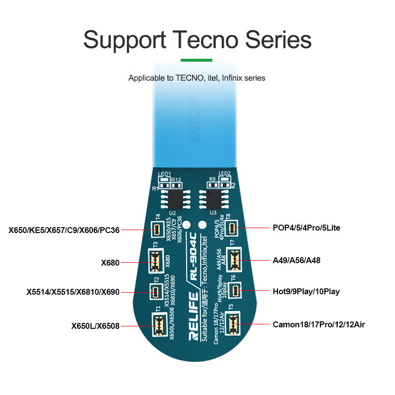 Load image into Gallery viewer, [RL-904C] RELIFE Transsion Series Battery Charging Simple Activation Board - Polar Tech Australia
