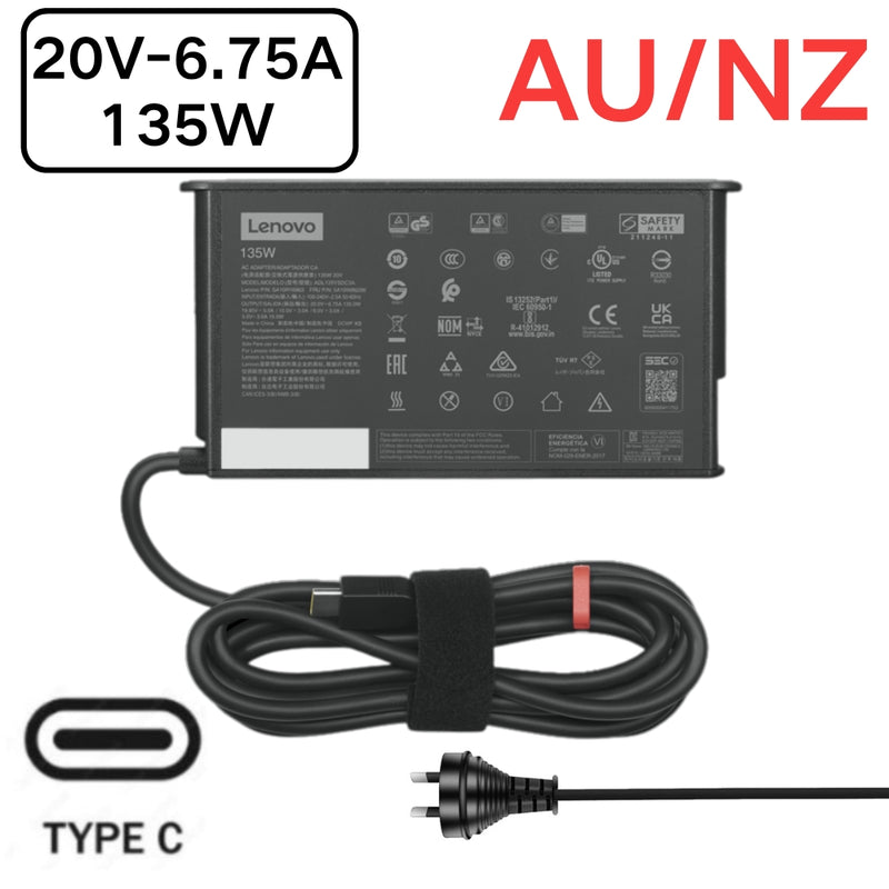 Load image into Gallery viewer, [20V-6.75A/135W][Type C] Lenovo Thinkpad Laptop AC Power Supply Adapter Charger
