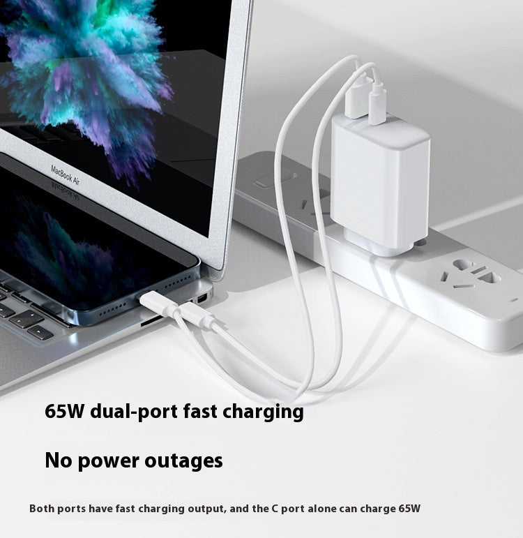 Load image into Gallery viewer, 65W Max PD Type-C +QC 3.0 USB Dual Port iPhone 16 Wall Travelling Charger Adapter - (SAA Approved/AU Plug)
