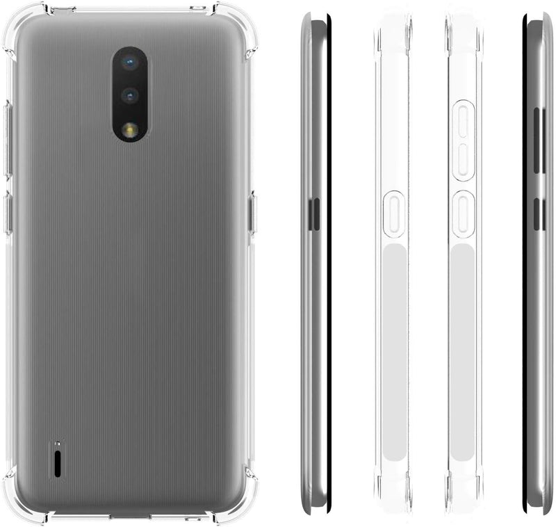 Chargez l&#39;image dans la visionneuse de la galerie, Nokia C2 Tava - AirPillow Cushion Transparent Soft Clear TPU Four Corners Protective Case
