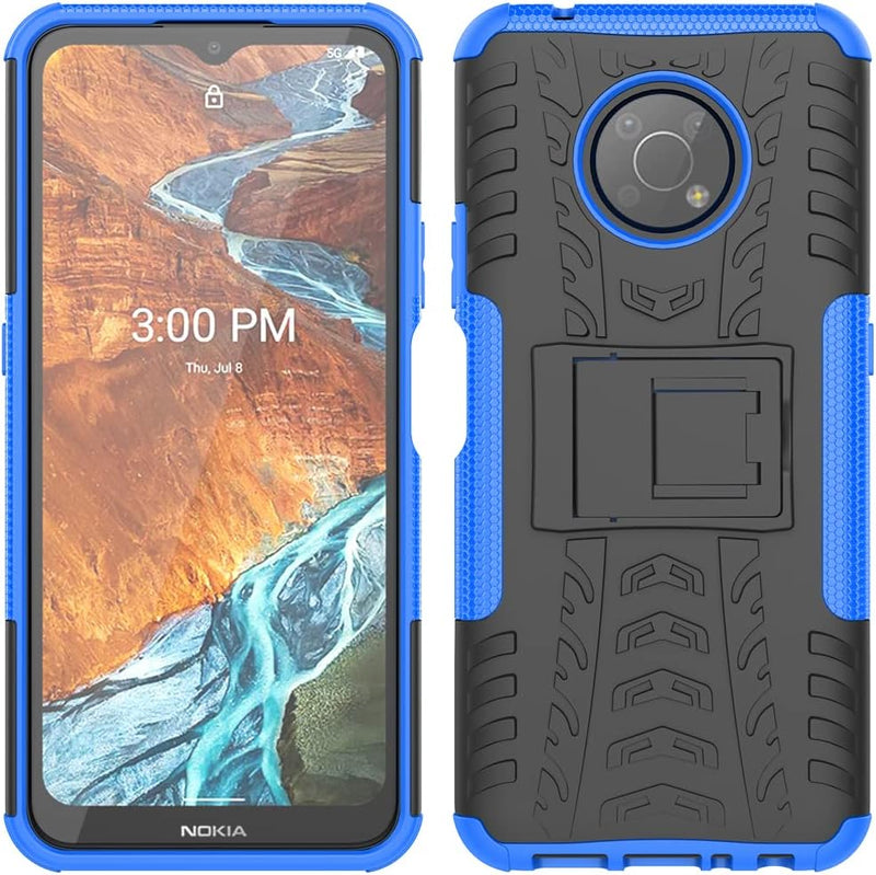 Cargue la imagen en el visor de la galería, Nokia G300 - Shield With Kickstand Hard PC Back Cover Soft TPU Dual Layer Protection Case
