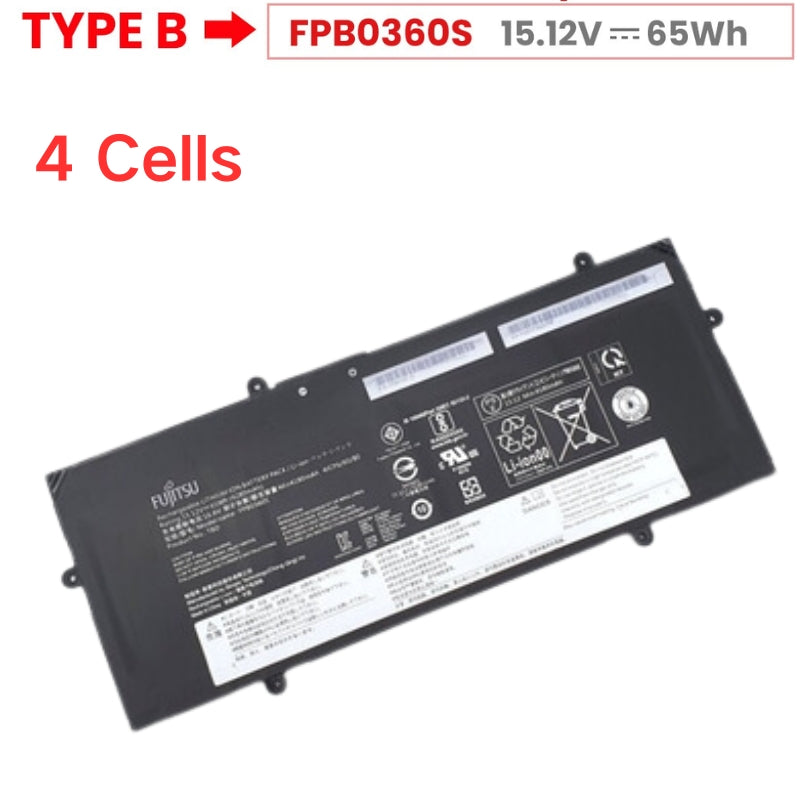 Cargue la imagen en el visor de la galería, [FPCBP592] Fujitsu  Lifebook U7411 FMVNBP253 - Replacement Battery - Polar Tech Australia
