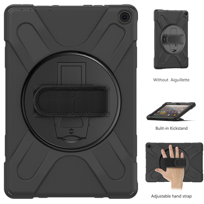 Chargez l&#39;image dans la visionneuse de la galerie, Amazon Fire HD 10 2021 &amp; Fire HD Plus - Heavy Duty 360 Degree Rotate Stand Hand Strap Case - Polar Tech Australia
