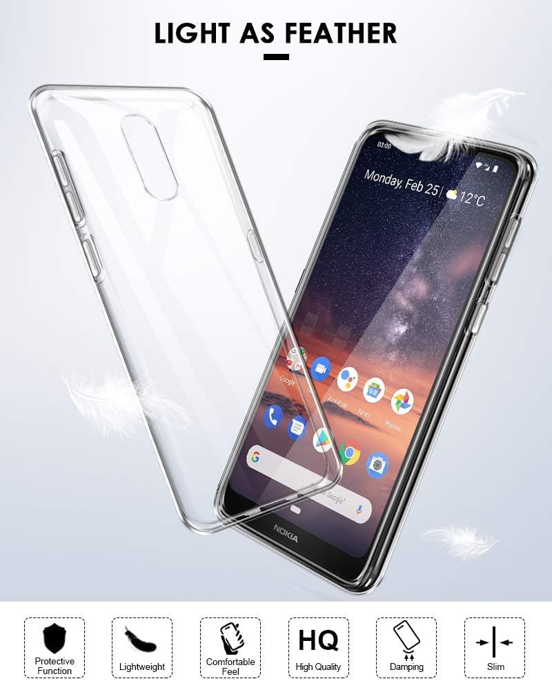 Cargue la imagen en el visor de la galería, Nokia 3.2 - AirPillow Cushion Transparent Soft Clear TPU Four Corners Protective Case
