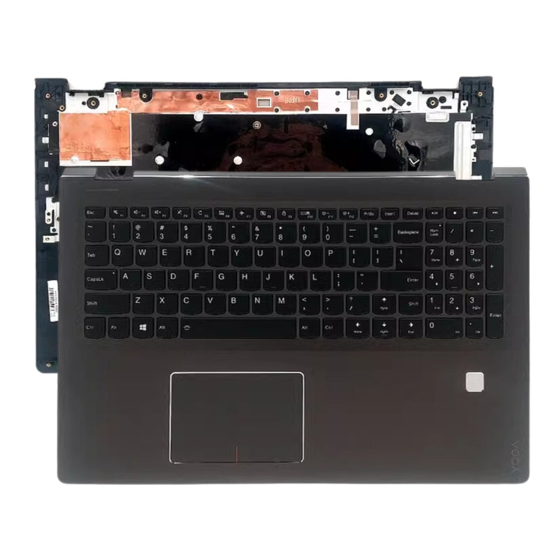 Chargez l&#39;image dans la visionneuse de la galerie, Lenovo Yoga 510-15IKB 510-15ISK 510-15AST - Keyboard With Back Light &amp; Trackpad Frame Housing Palmrest US Layout Assembly - Polar Tech Australia
