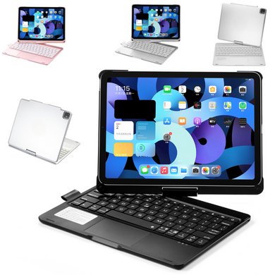 Apple iPad Air 4/5 10.9'' 4th Gen (2020/2022) 360° Rotating Wireless Touchpad Keyboard Flip Cover Case