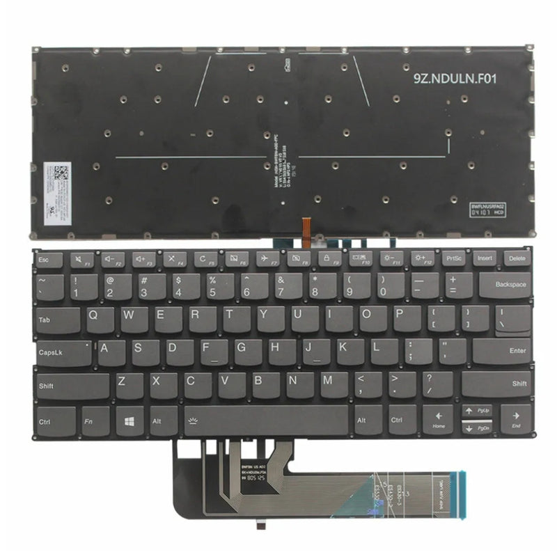 Chargez l&#39;image dans la visionneuse de la galerie, Lenovo Yoga C740-14 C740-14IML - Keyboard With Back Light US Layout Replacement Parts - Polar Tech Australia
