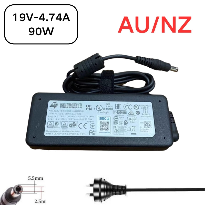 Load image into Gallery viewer, [19V-4.74A/90W][5.5x2.5] Gigabyte Q1432A Laptop AC Power Supply Adapter Charger
