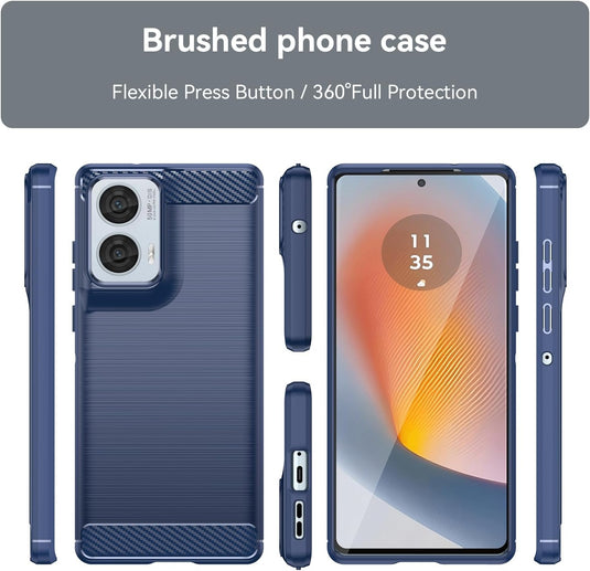 Motorola Moto S50 Neo - Shield Shockproof Rugged Heavy Duty Case  With 2PC Tempered Glass Screen Protector