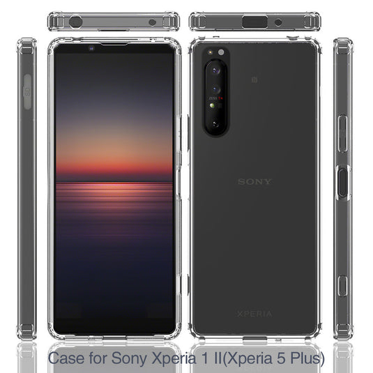 Sony Xperia 5/5 II/5 III - AirPillow Cushion Clear Transparent Back Cover Case