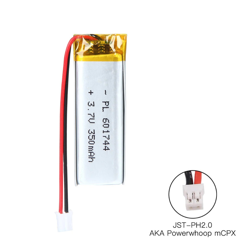 Load image into Gallery viewer, [PH2.0-JST Connector][601744] Universal 350mAh 3.7V Rechargeable Li-Ion Lithium Polymer Battery - Polar Tech Australia
