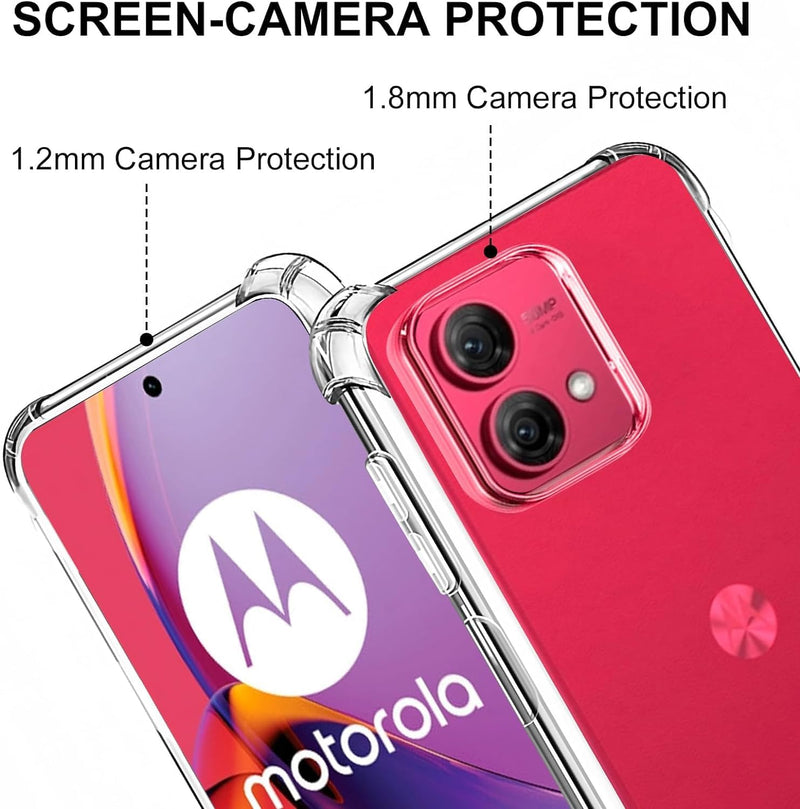 Cargue la imagen en el visor de la galería, Motorola Moto G84 5G - AirPillow Cushion Transparent Soft Clear TPU Four Corners Protective Case
