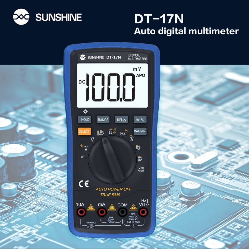 Cargue la imagen en el visor de la galería, [DT-17N] SUNSHINE Fully Automatic Digital Multimeter - Polar Tech Australia
